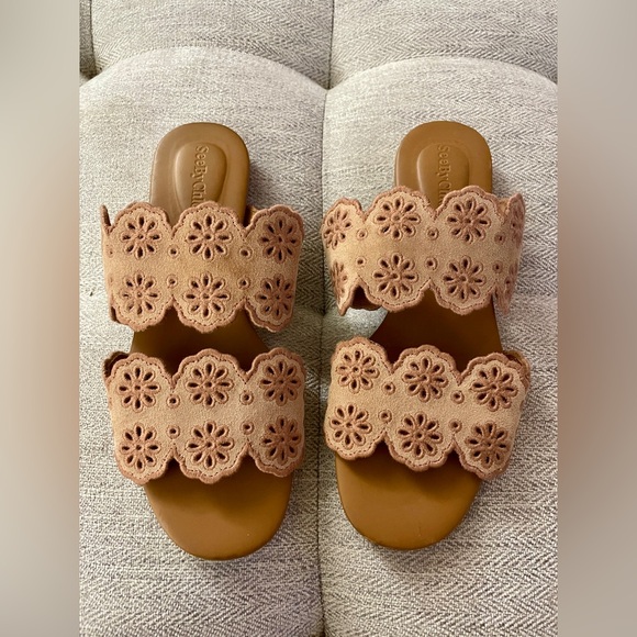 See By Chloe Shoes - See By Chloe Size 37.5 Valentina Eyelet Double Strap Flats